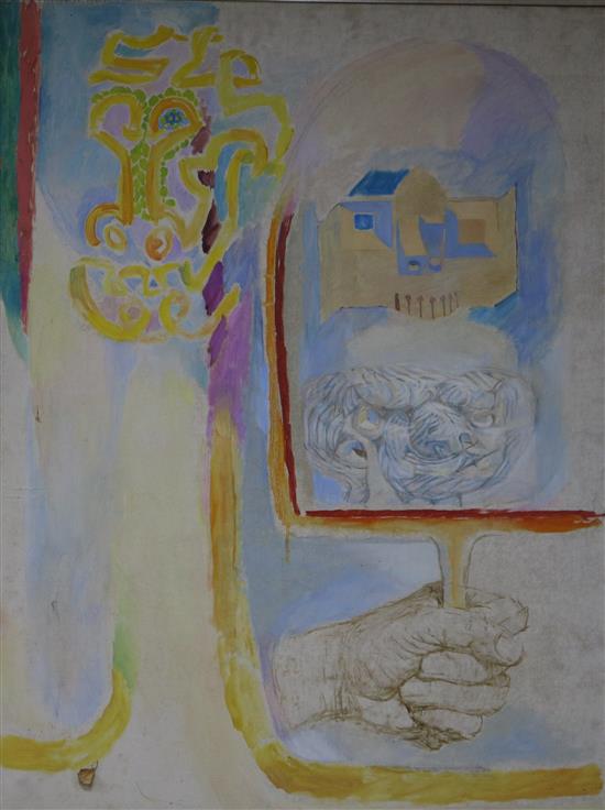 Thomas Rathmell (1912-1990) The Mirror, 1966 40 x 30in.